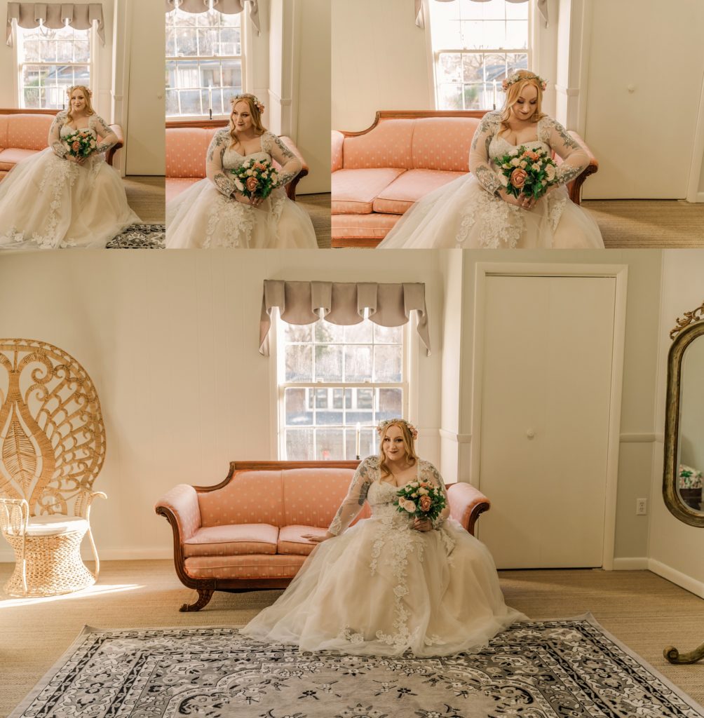 Portraits of the Bride on her wedding day.